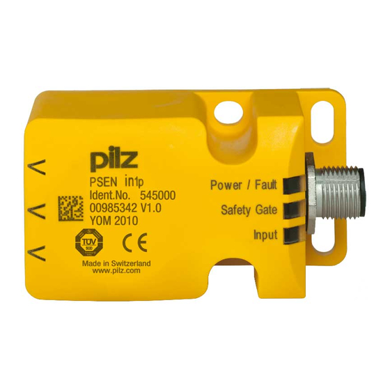 Pilz PSEN in1p Operating Instructions Manual