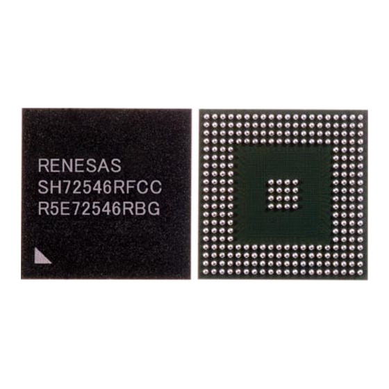 Renesas SuperHTM Family SH72543R User Manual