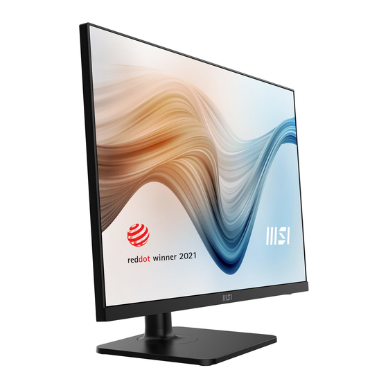 MSI Modern MD272XP User Manual