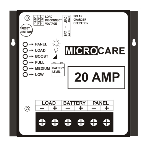 Microcare 10 Amp User Manual
