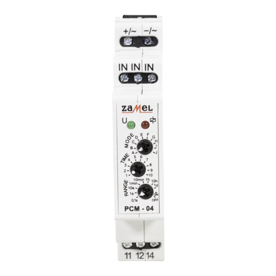 Zamel PCM-04/24V Instruction Manual