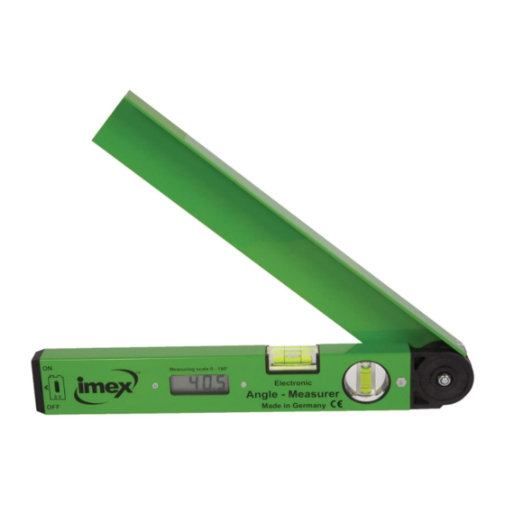 imex 17004001 Quick Start Manual