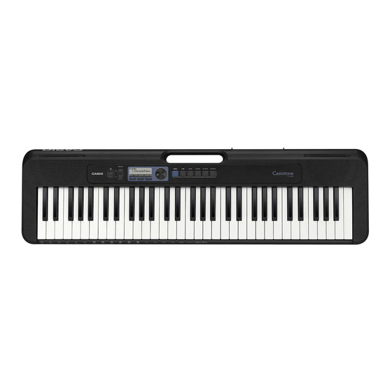 Casio Casiotone CT-S190 Quick Start Manual
