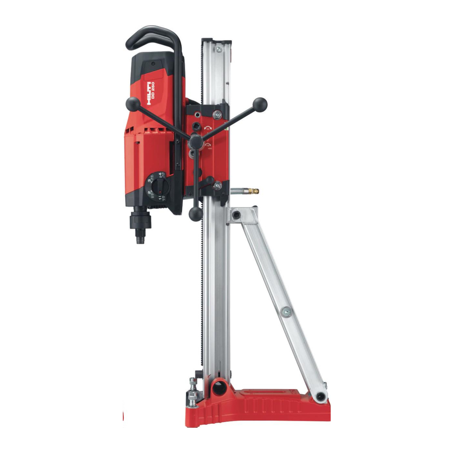 HILTI DD 250, DD 200/HD 30, DD 200/ST 200 - Core Drill Manual