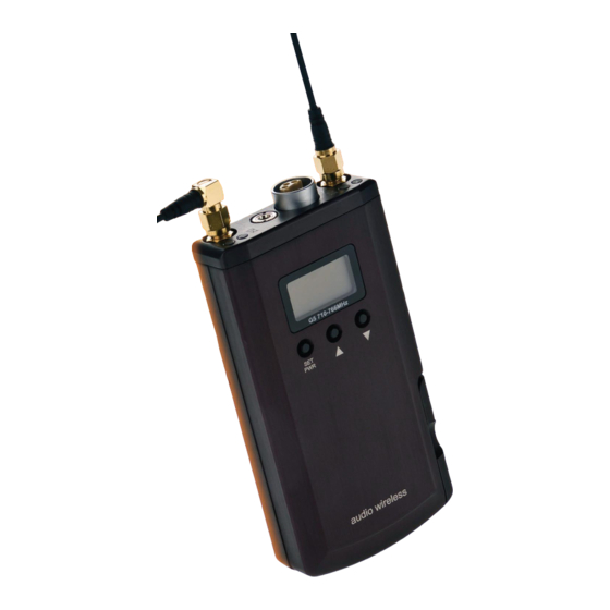 Audio Wireless AWDR-1 User Manual