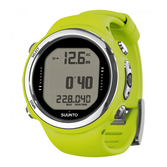 Suunto D4i Quick Manual