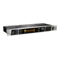 Behringer ULTRACURVE PRO DEQ2496 Quick Start Manual