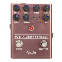 Fender Lost Highway Phaser Manual