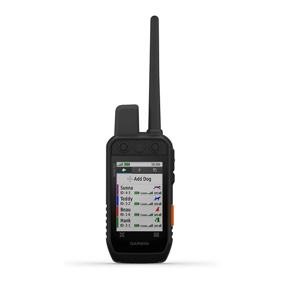 Garmin Alpha 200i Owner's Manual