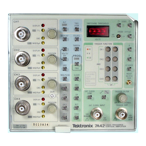 Tektronix 7A42 Operator's Manual