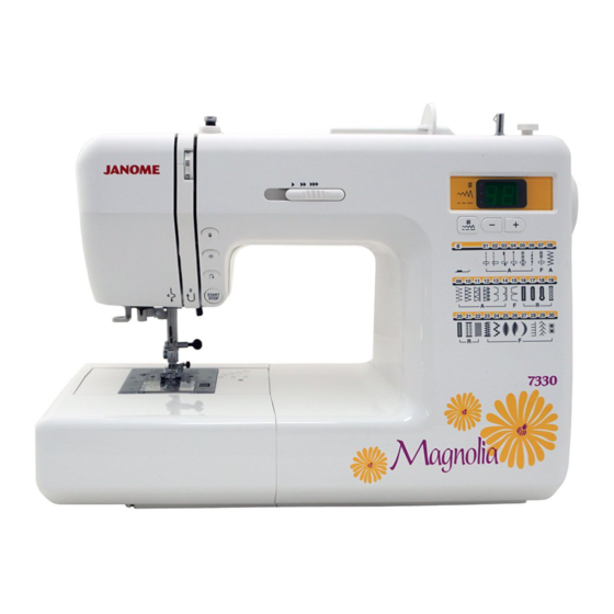 Janome 7330 Servicing Manual