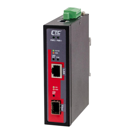 CTC Union IMC-1000S-PB Quick Installation Manual