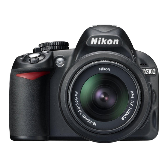 Nikon D3100 User Manual
