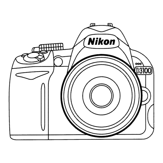 Nikon D3100 User Manual