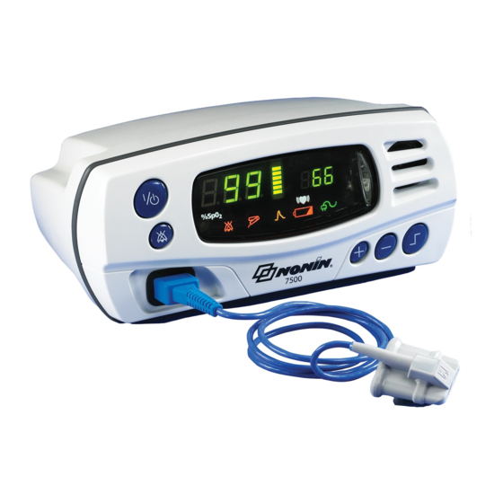 Nonin 7500 Quick Manual