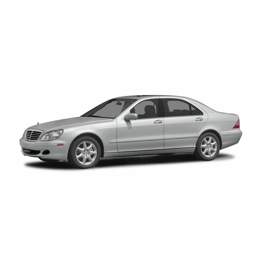 MERCEDES-BENZ S-CLASS OPERATOR'S MANUAL Pdf Download | ManualsLib