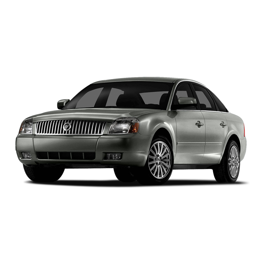 MERCURY MONTEGO 2007S OWNER