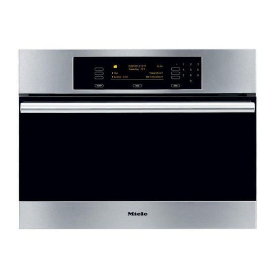 Miele DG 4088 Operating And Installation Manual