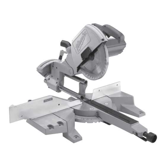 MILWAUKEE COMPOUND MITER SAW OPERATOR'S MANUAL Pdf Download ManualsLib