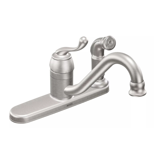 MOEN ONEHANDLE KITCHEN FAUCET CA87520 USER MANUAL Pdf Download