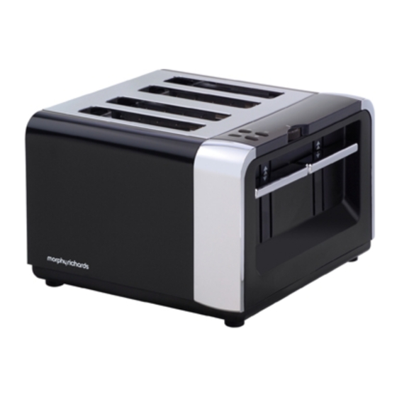 MORPHY RICHARDS 2 & 4 SLICE CHROME & STAINLESS STEEL TOASTER