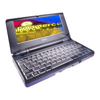 Nec MC/R550A - MobilePro 790 Handheld PC Manuals | ManualsLib