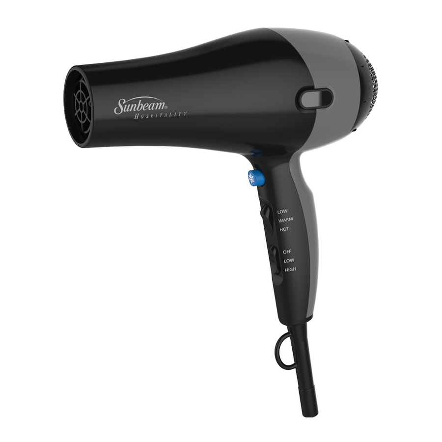 SUNBEAM HD3007 INSTRUCTION MANUAL Pdf Download ManualsLib