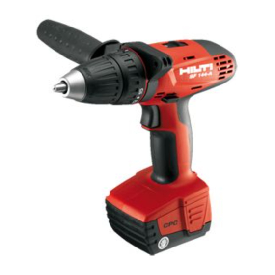 Hilti SF 144-A Operating Instructions Manual