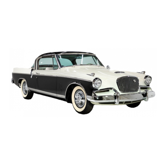 Studebaker Golden Hawk 1956 User Manual