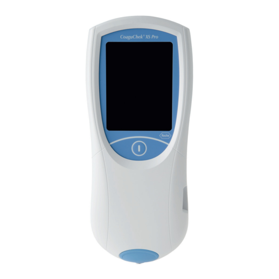 Roche CoaguChek XS Pro Operator's Manual