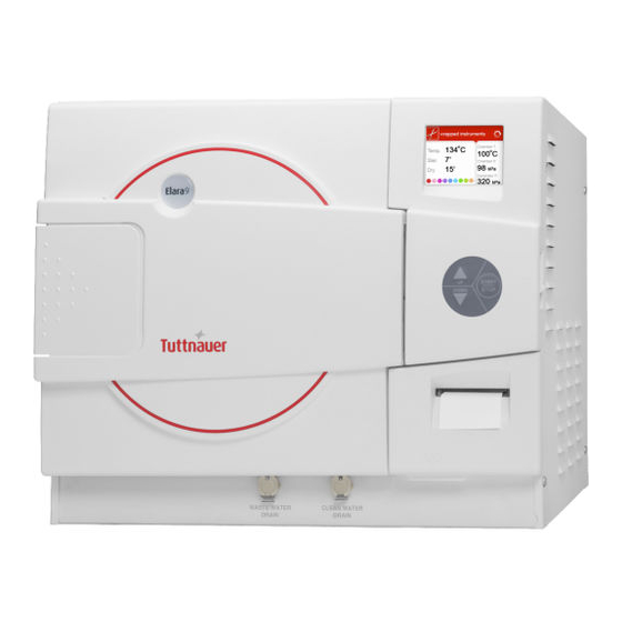 Tuttnauer ELARA9-D Technicial Manual