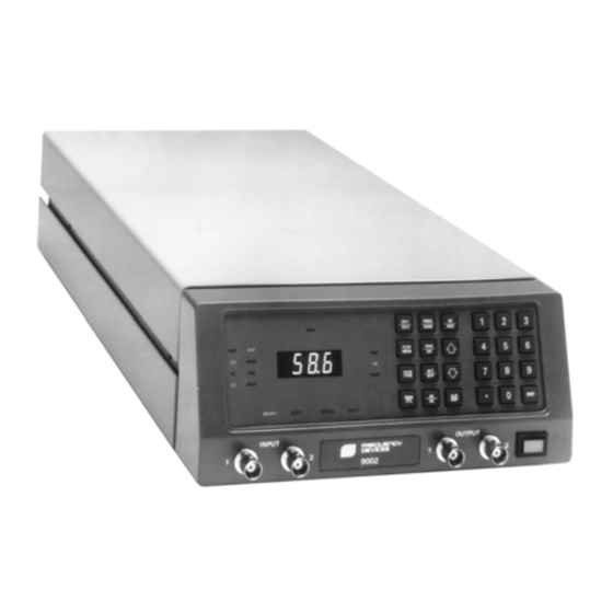 Frequency Devices 9002 Operator's Manual