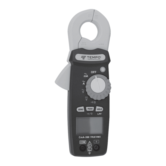 Tempo Communications CmA-360 TRMS Instruction Manual