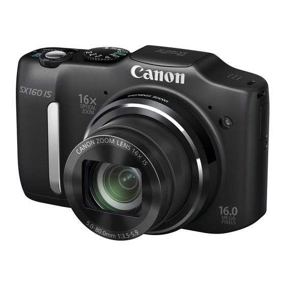 Canon POWERSHOT SX160IS User Manual