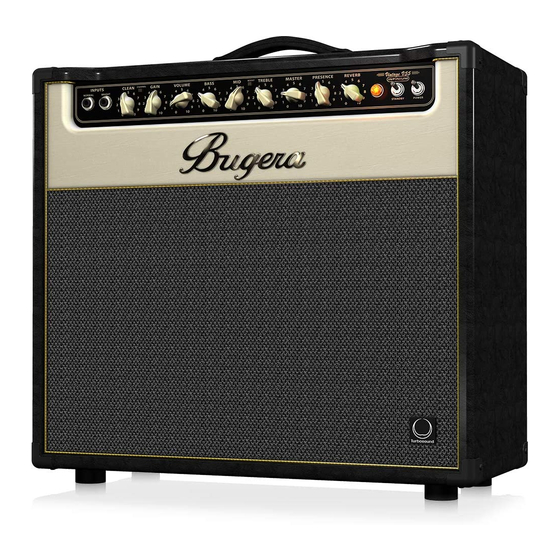 Bugera V22 Quick Manual