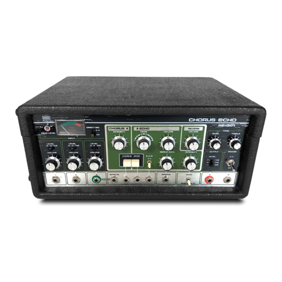 Roland Chorus echo RE-301 Instructions Manual