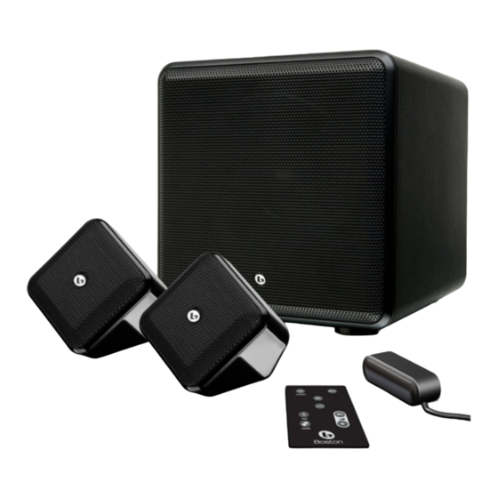 Boston Acoustics SoundWare XS Digital Cinema Owner's Manual