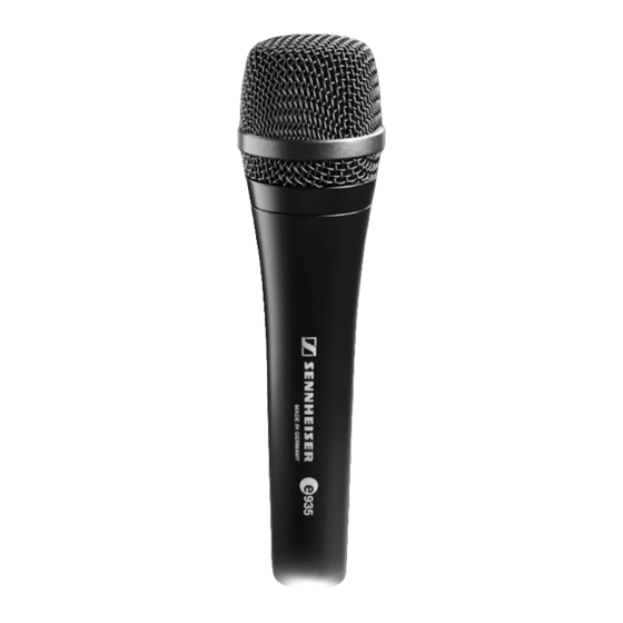 Sennheiser e 935 Instruction Manual
