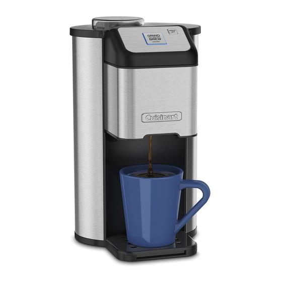 User manual Cuisinart One Cup Grind & Brew DGB1U (English - 21 pages)