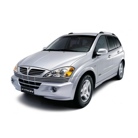 SSANGYONG Kyron Repair Manual