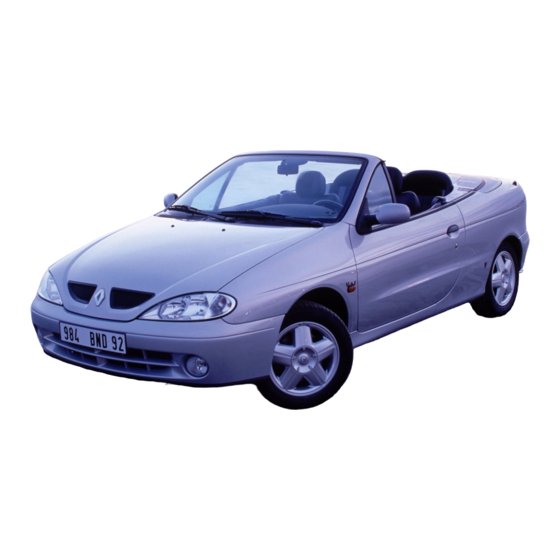 Renault 2000 Megane Driver's Handbook Manual