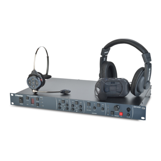 CLEAR-COM HME DX410 USER MANUAL Pdf Download | ManualsLib
