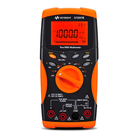 KEYSIGHT U1242B QUICK START MANUAL Pdf Download ManualsLib