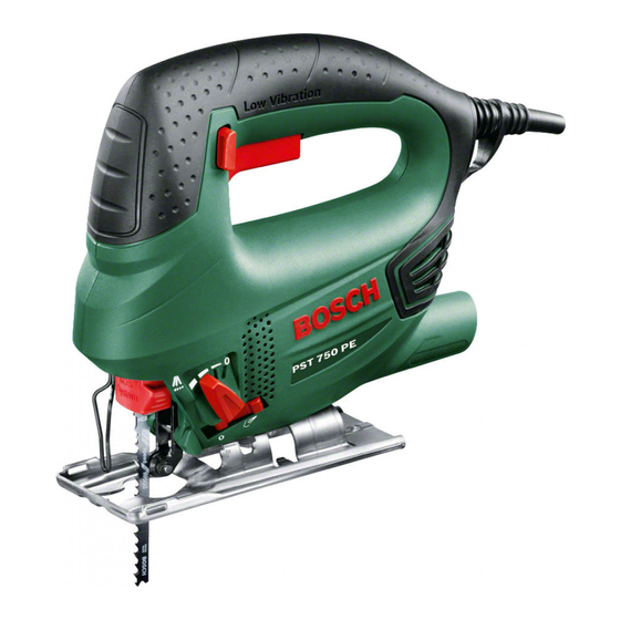 BOSCH PST 750 PE ORIGINAL INSTRUCTIONS MANUAL Pdf Download | ManualsLib