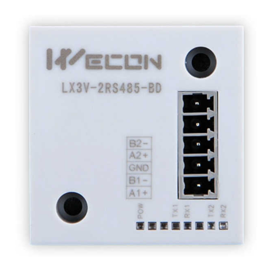 Wecon LX3V-2DAV-BD User Manual