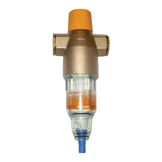 Cillit Claropur BW Installation And Operating Manual