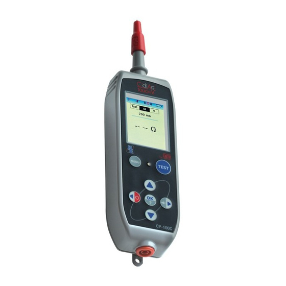 CATU PE C'diag TouchV CP-100C Instructions For Use Manual