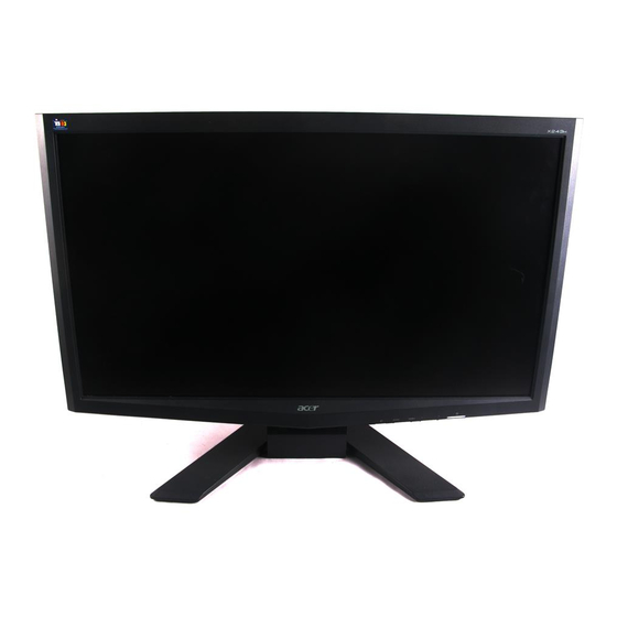 Acer X243H User Manual