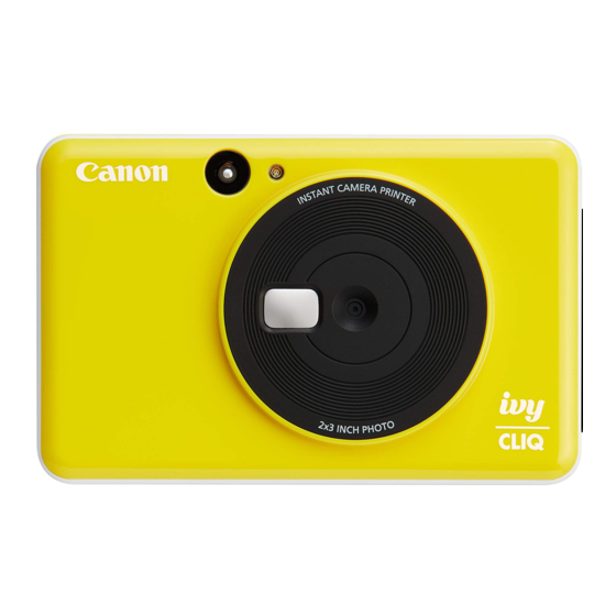 Canon ivy CLIQ Quick Start Manual