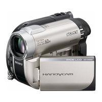 Sony DCRDVD850 - Handycam DVD Hybrid Camcorder Operating Manual